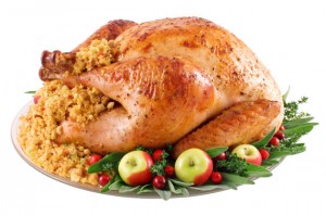 Christmas roast turkey